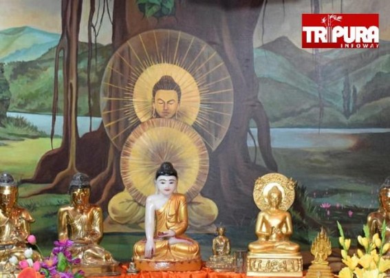 Buddha Purnima observed in Agartala, Benuban Vihar Buddha Purnima observed in Agartala, Benuban Vihar